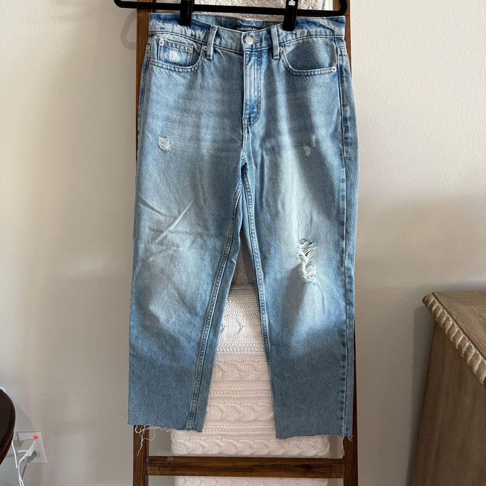 Calvin Klein High Rise Straight Jeans